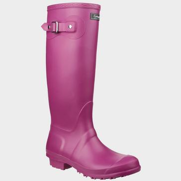 Pink COTSWOLD Women's Sandringham Buckle-up Wellington Boots