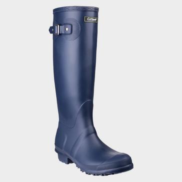 Dark Blue COTSWOLD Women's Sandringham Buckle-up Wellington Boots