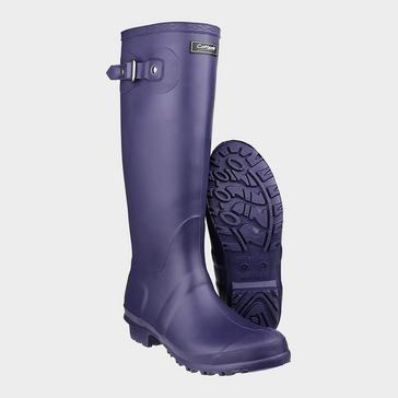 Purple COTSWOLD Women's Sandringham Buckle-up Wellington Boots