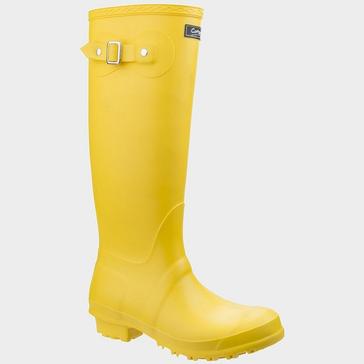 Yellow COTSWOLD Women's Sandringham Buckle-up Wellington Boots