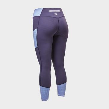 Blue Dublin Women's Power Performance Colour Block Horse Riding Tights