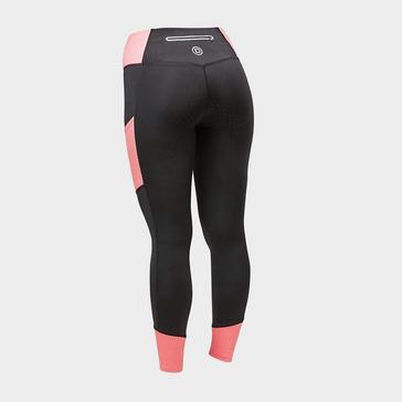 Black Dublin Women's Power Performance Colour Block Horse Riding Tights