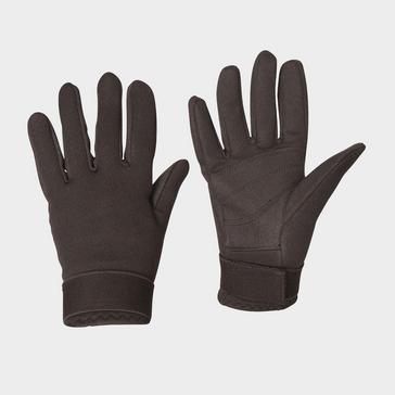 Black Dublin Unisex Neoprene Touch Fastening Riding Gloves