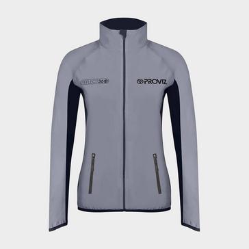 Grey Proviz Sports Women's Fully Reflective Running Jacket