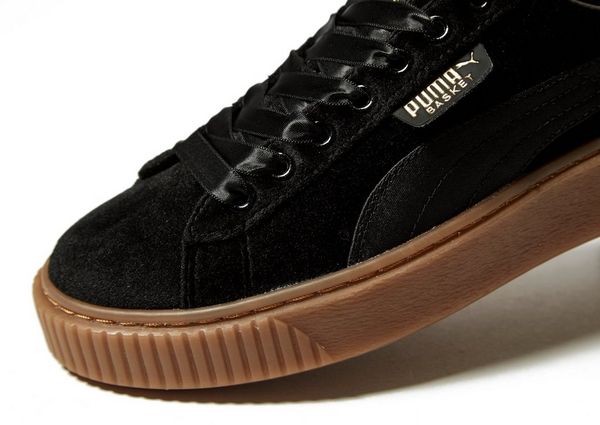 puma basket platform velvet puma basket platform velvet