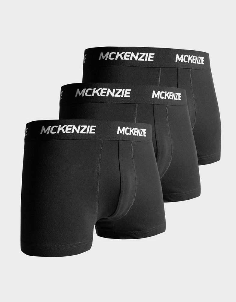 Мъжко бельо MCKENZIE WYATT 3 PACK OF BOXER SHORTS  MCKAA12214 Черен