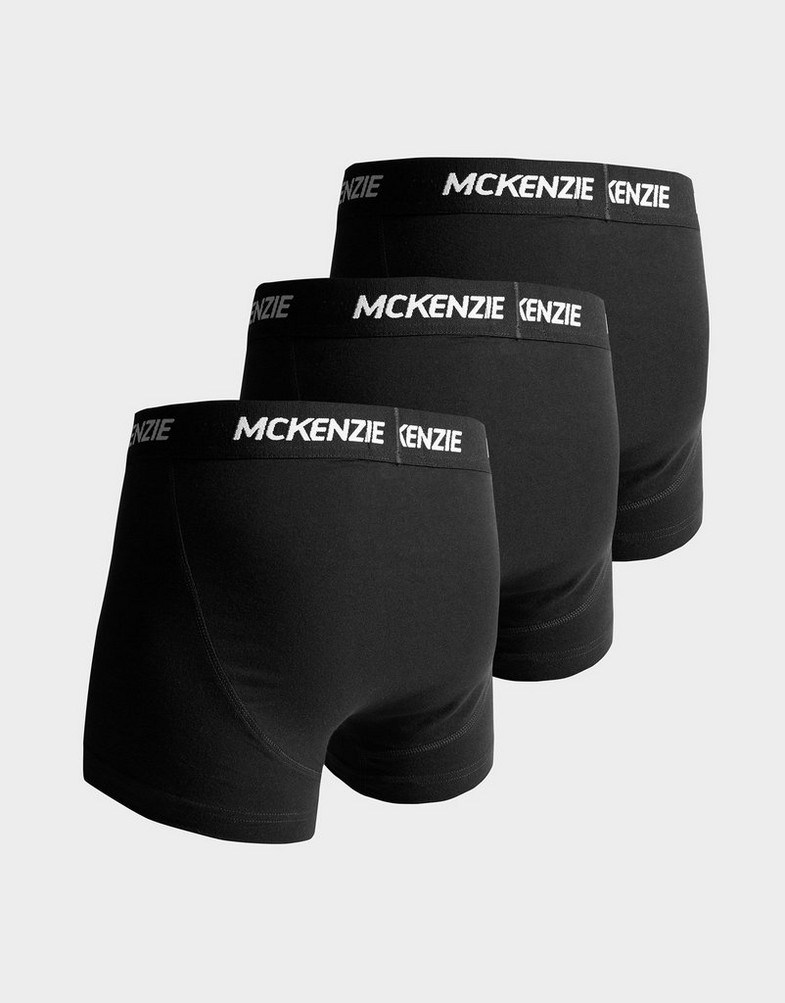 Мъжко бельо MCKENZIE WYATT 3 PACK OF BOXER SHORTS  MCKAA12214 Черен