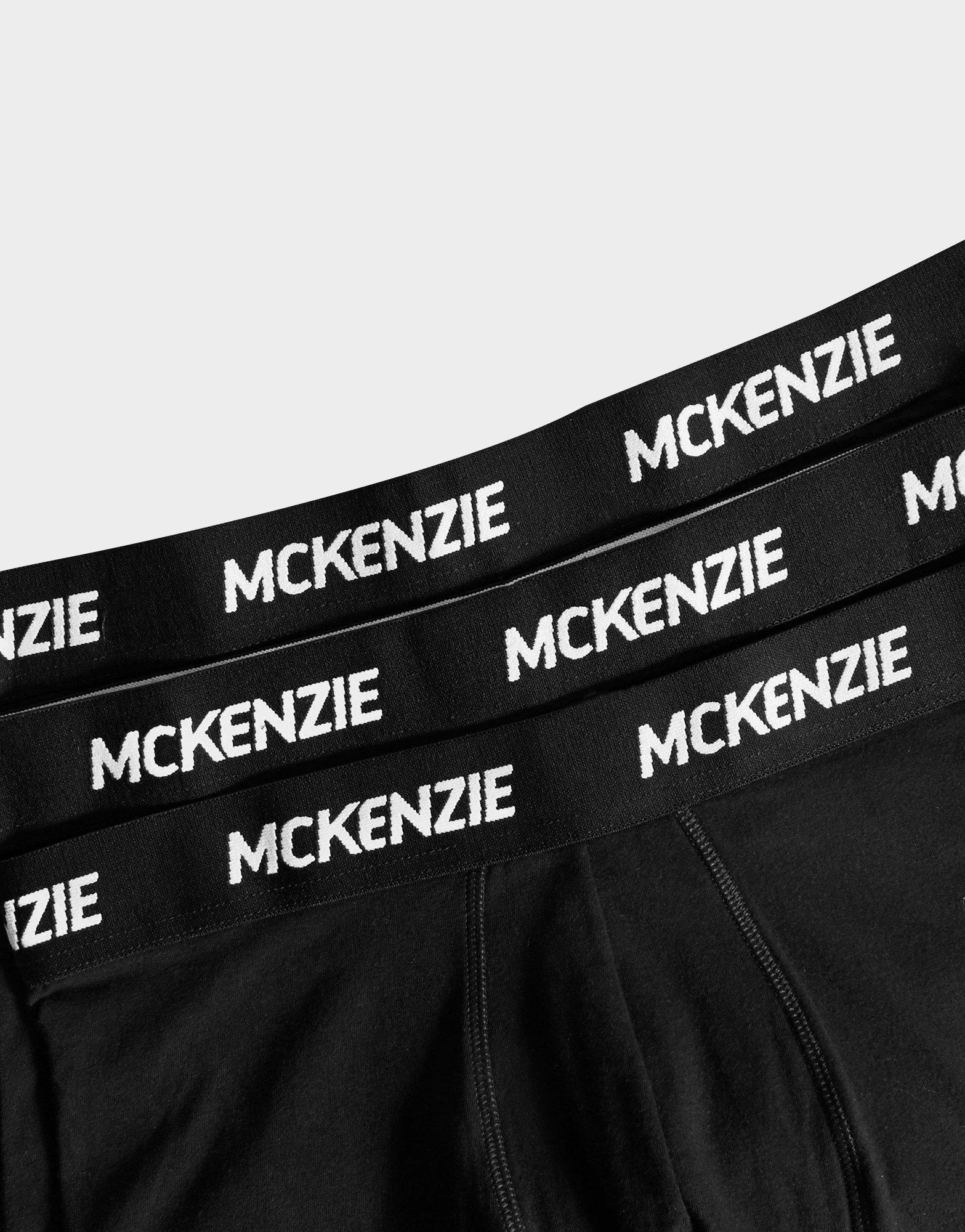 Vyriškas apatinis trikotažas MCKENZIE WYATT 3 PACK OF BOXER SHORTS  MCKAA12214 Juoda