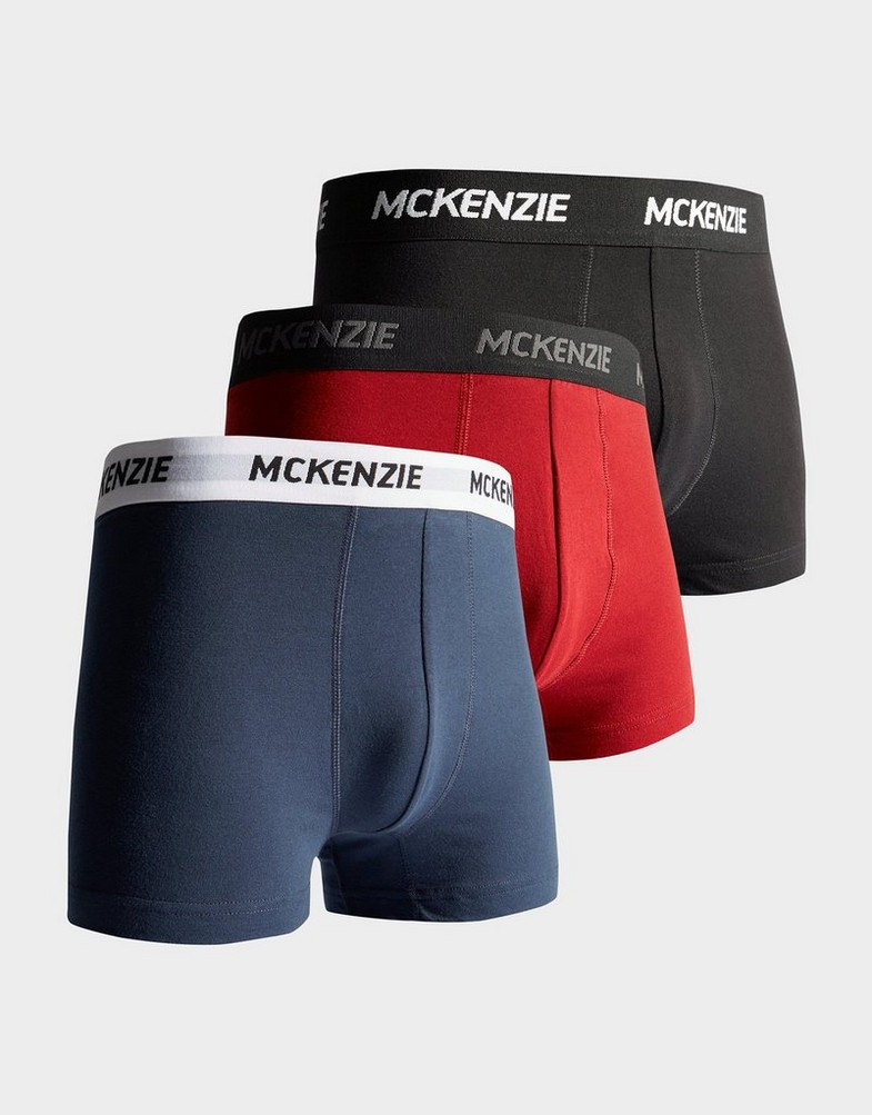 Чоловіча білизна MCKENZIE WYATT 3 PACK OF BOXER SHORTS  MCKAA12214BLKNVYBRG Чорний