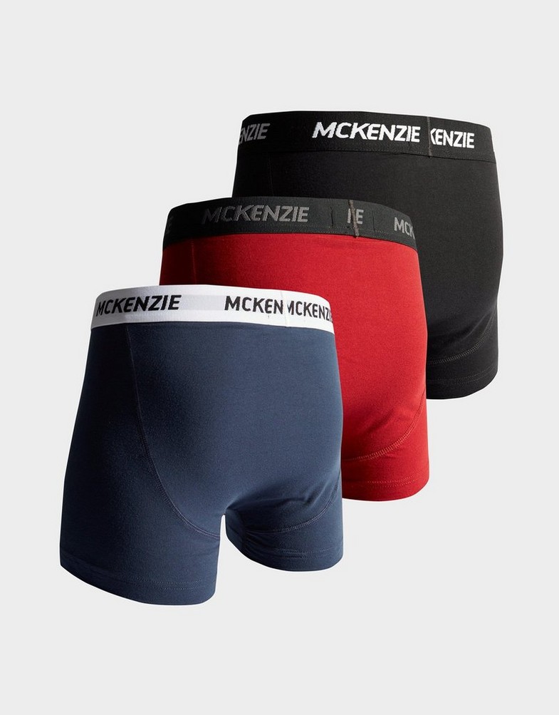 Чоловіча білизна MCKENZIE WYATT 3 PACK OF BOXER SHORTS  MCKAA12214BLKNVYBRG Чорний