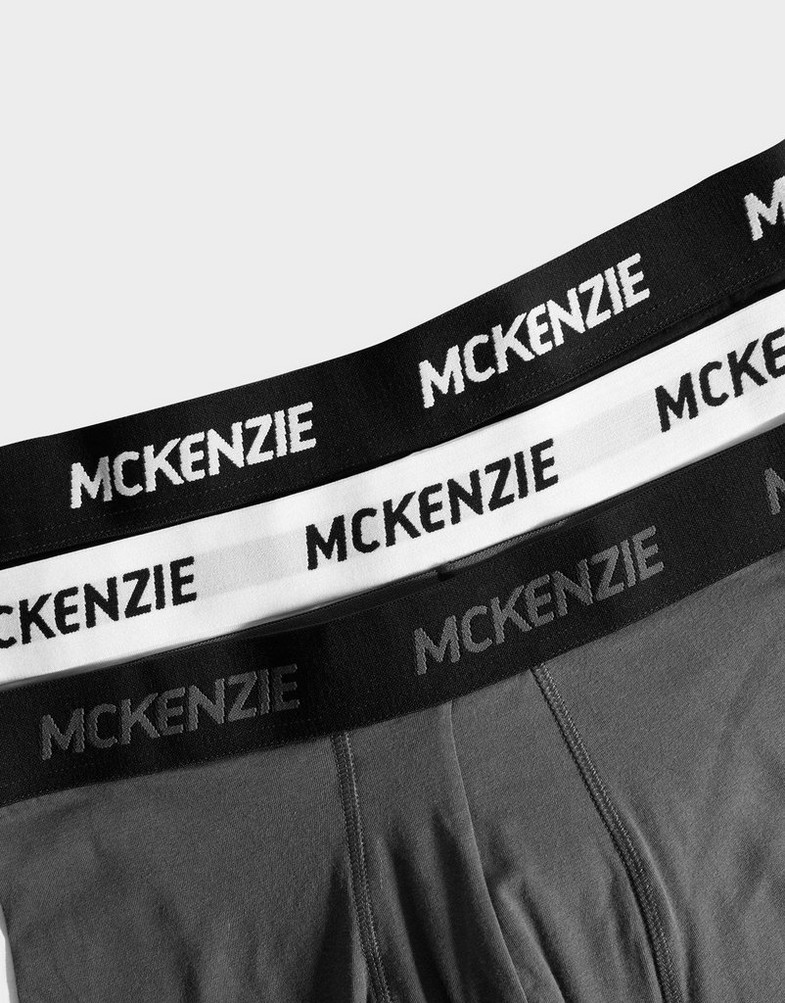 Férfi fehérnemű MCKENZIE WYATT 3 PACK OF BOXER SHORTS  MCKAA12214 Fekete