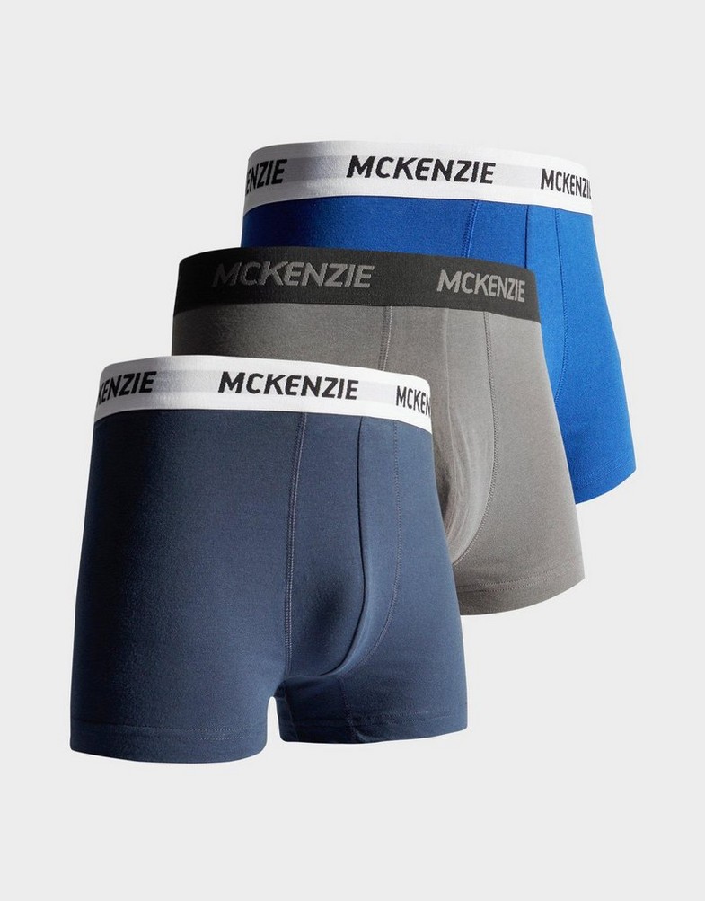 Чоловіча білизна MCKENZIE WYATT 3 PACK OF BOXER SHORTS  MCKAA12214 Темно-синій