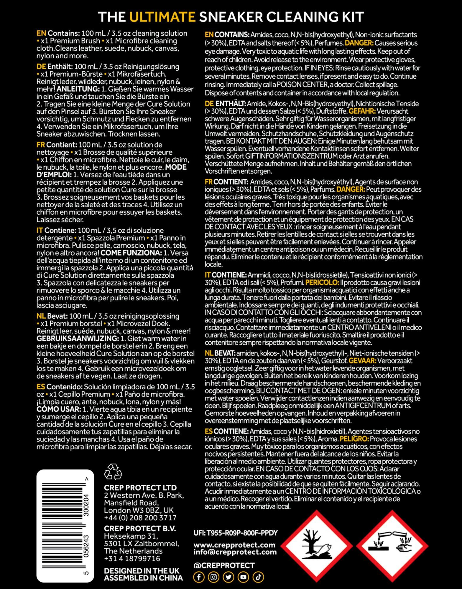 CREP ZESTAW PODRÓŻNY PROTECT CURE TRAVEL 3402201100 Czarny