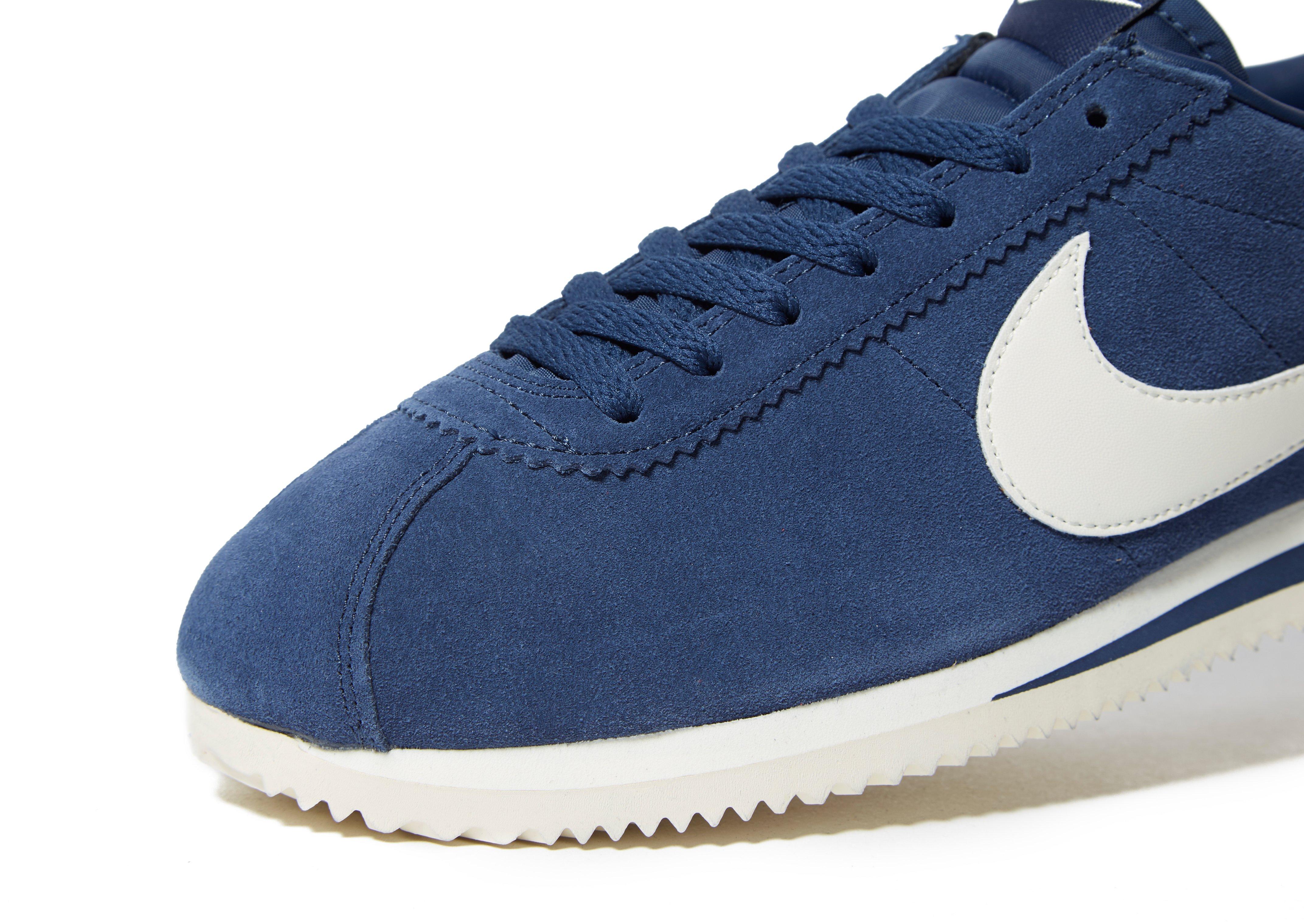 nike cortez suede blue