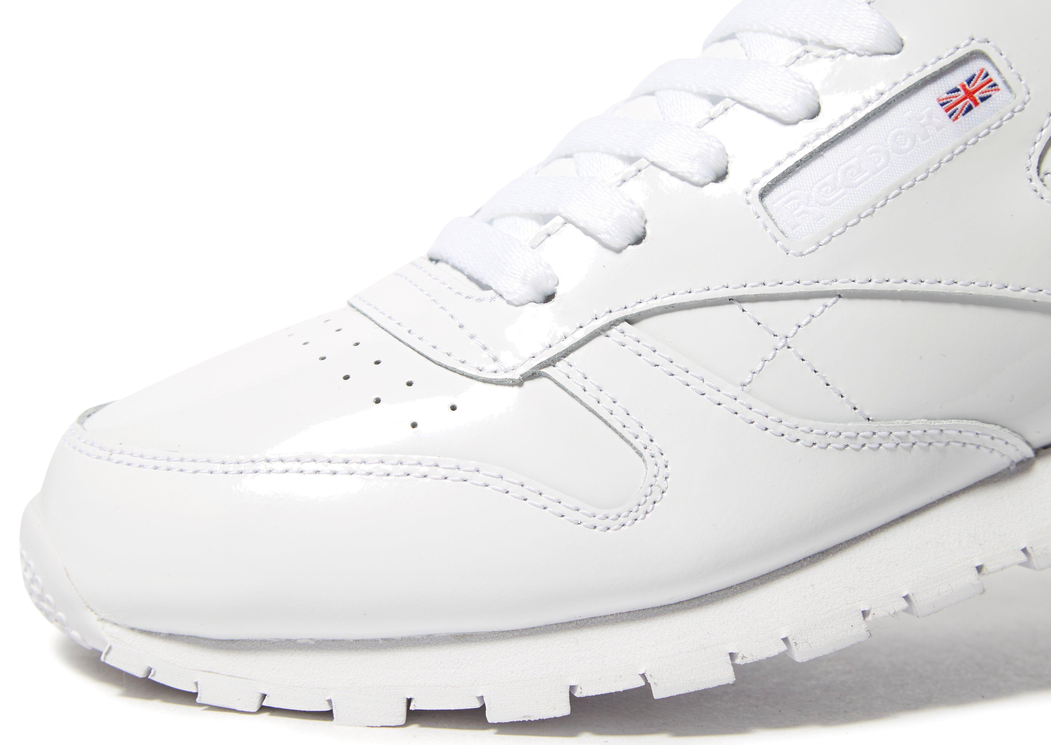 reebok classic leather patent junior