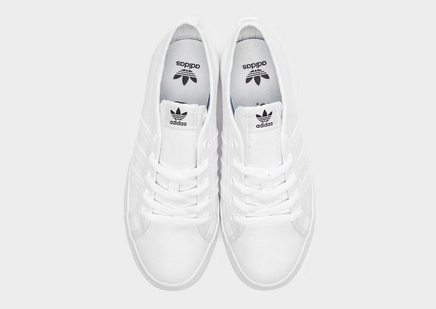 Gyerek tornacipők és teniszcipők ADIDAS NIZZA LO BB5574 Fehér