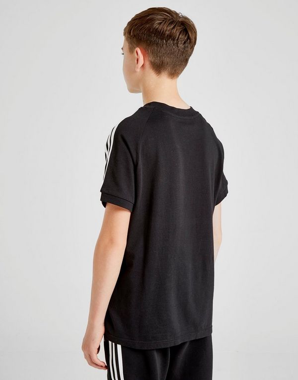 adidas Originals - Schwarzes Kleid mit Rundhalsausschnitt und Markenkleeblatt adidas Originals - Schwarzes Kleid mit Rundhalsausschnitt und Markenkleeblatt