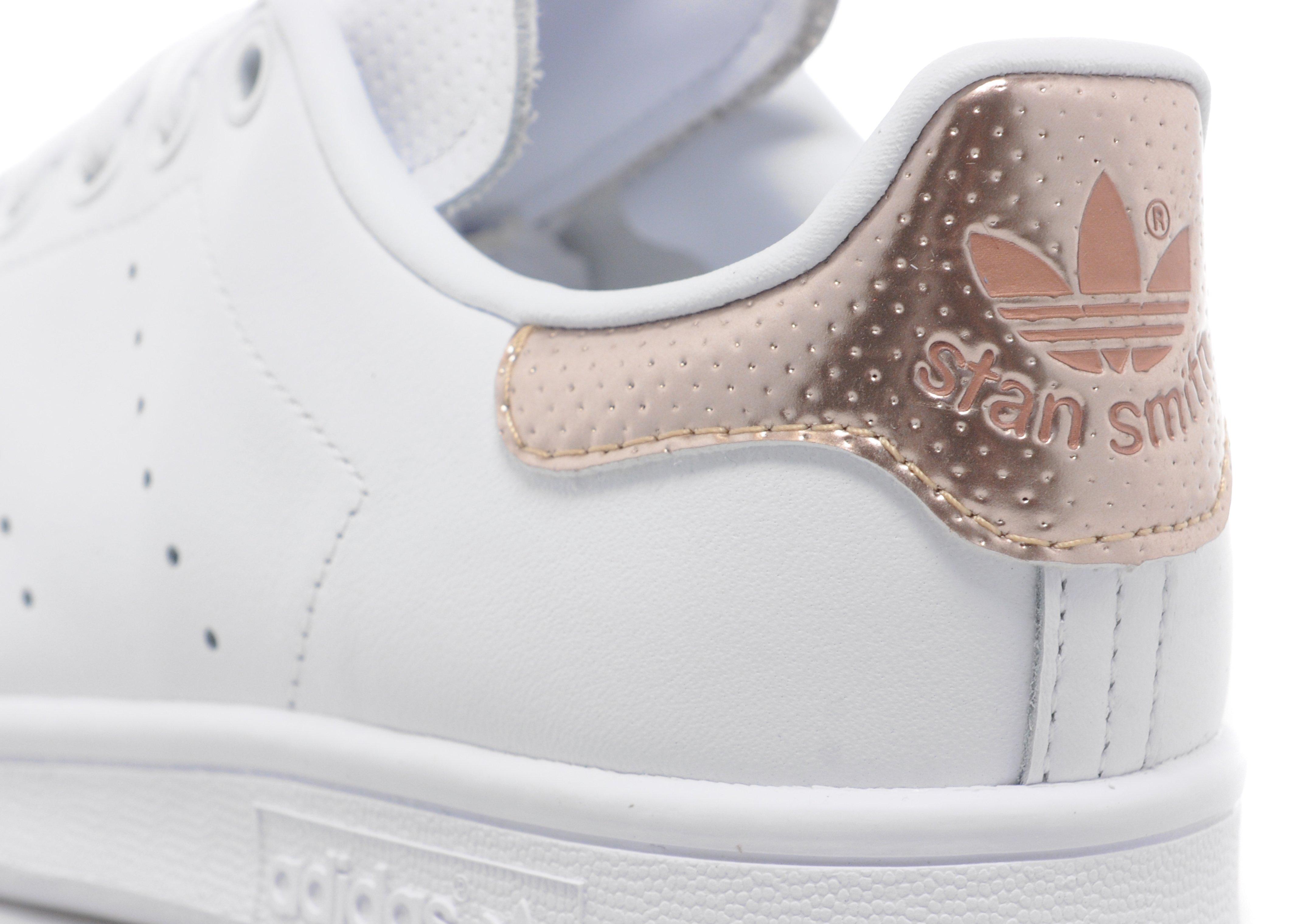 stan smith womens white rose gold