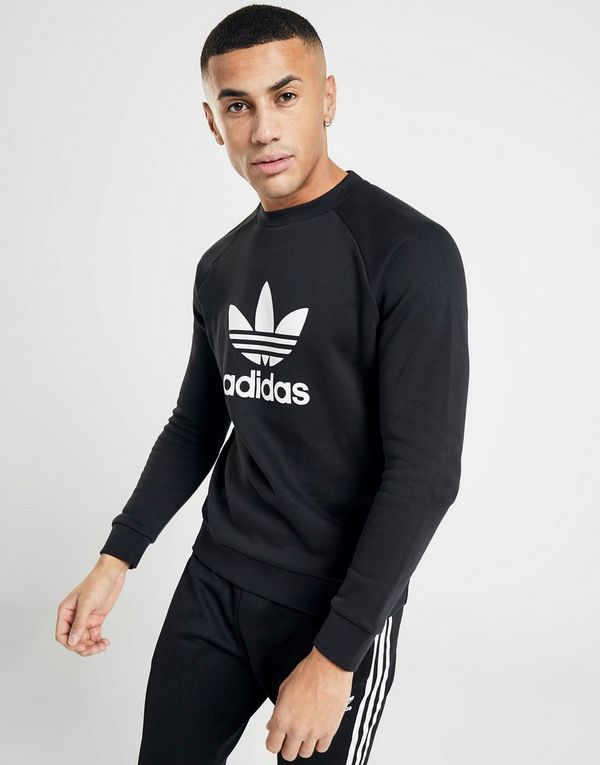 adidas Originals Sweat Trefoil Crew Homme | JD Sports adidas Originals Sweat Trefoil Crew Homme
