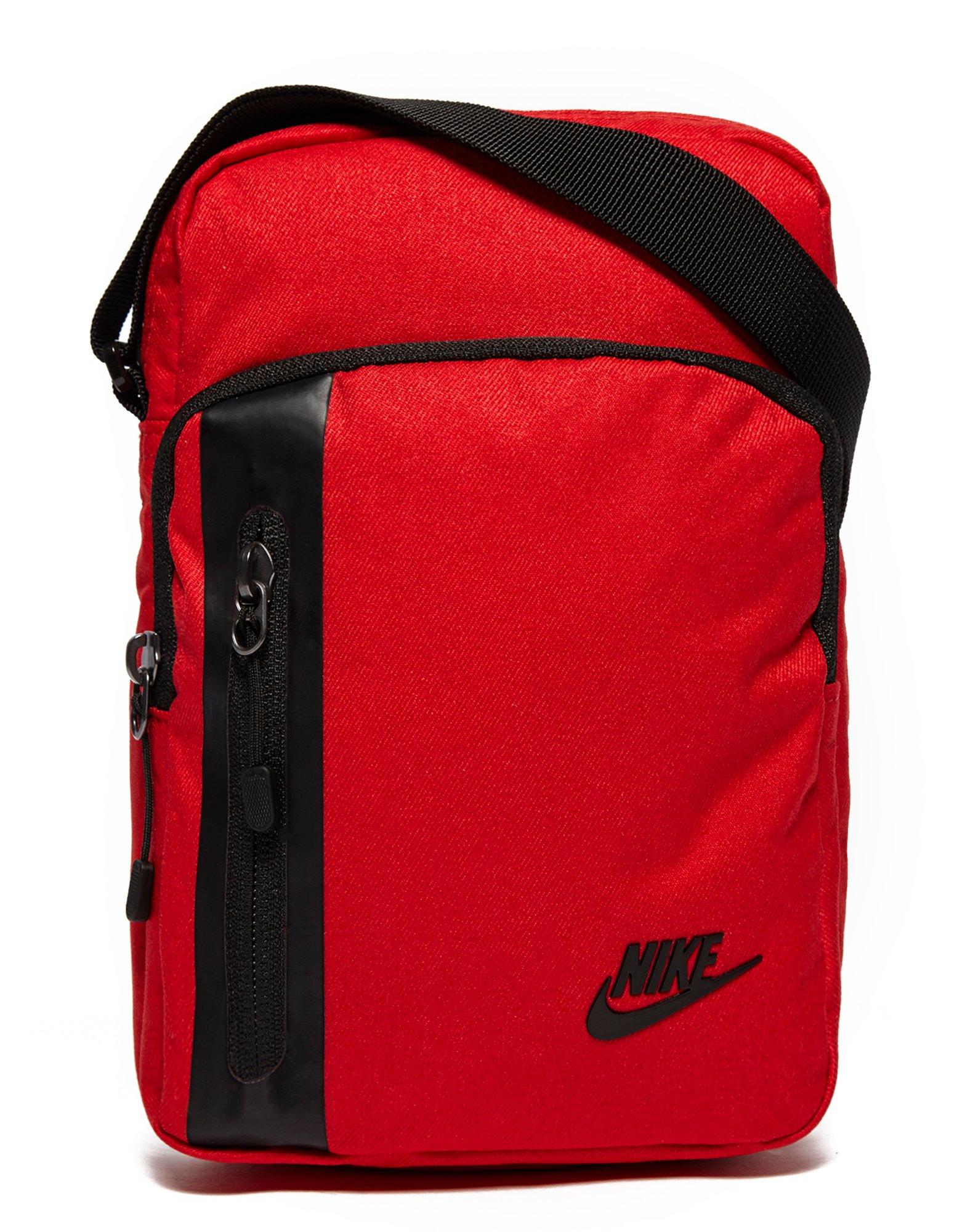 red nike man bag