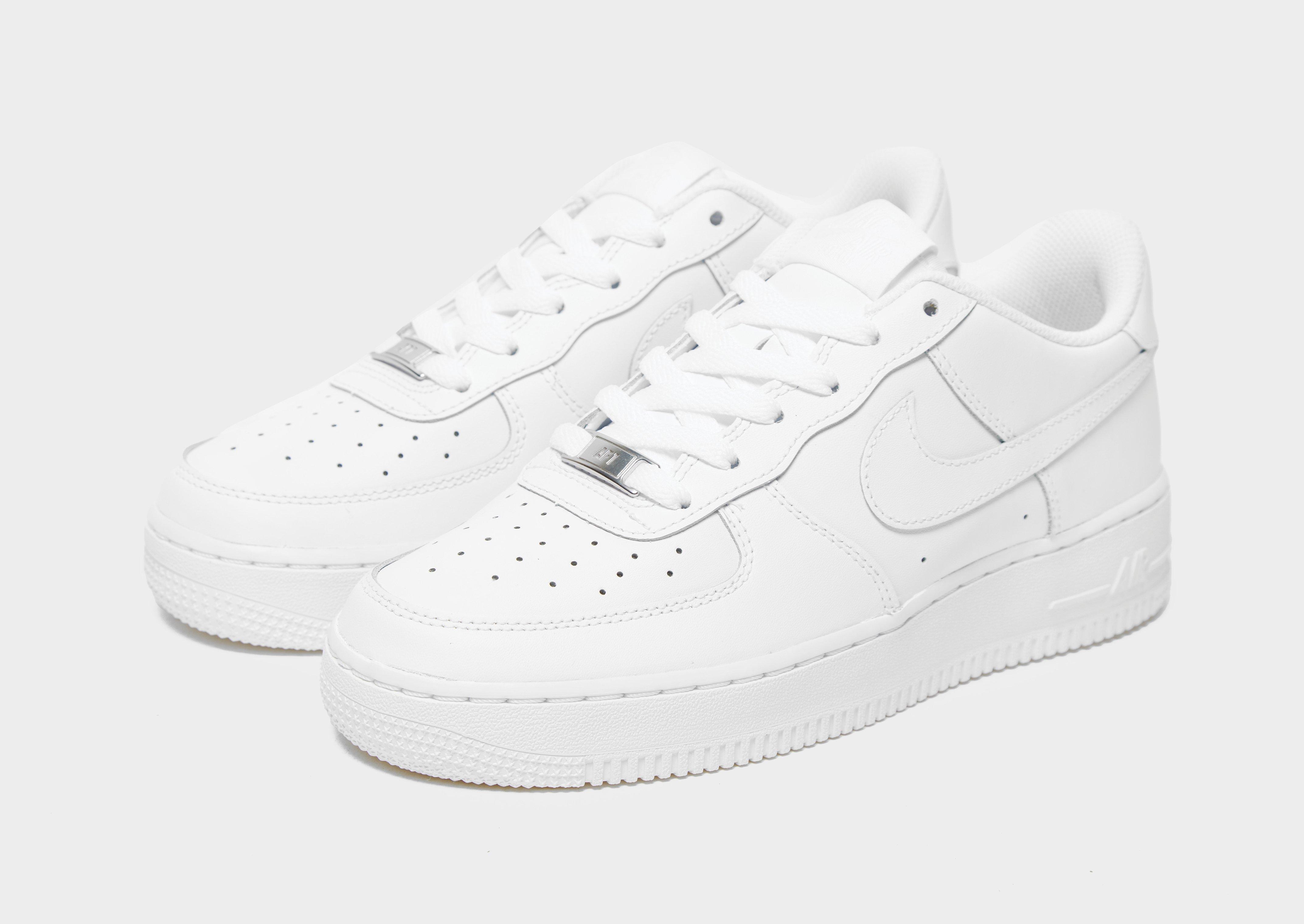 white nike air force one junior