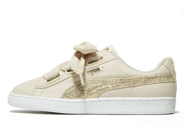 puma basket heart beige puma basket heart beige