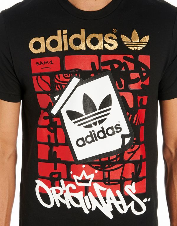 adidas originals trefoil graffiti t shirt adidas originals trefoil graffiti t shirt
