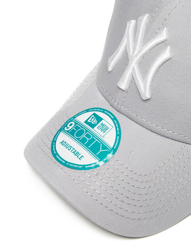 Czapka z daszkiem damska NEW ERA MLB 9FORTY NEW YORK YANKEES CAP GRAY/WHITE 10531940 Szary