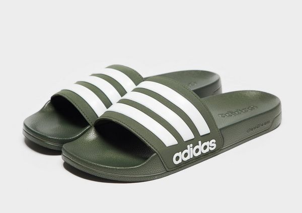 adidas cloudfoam adilette slippers heren groen adidas cloudfoam adilette slippers heren groen