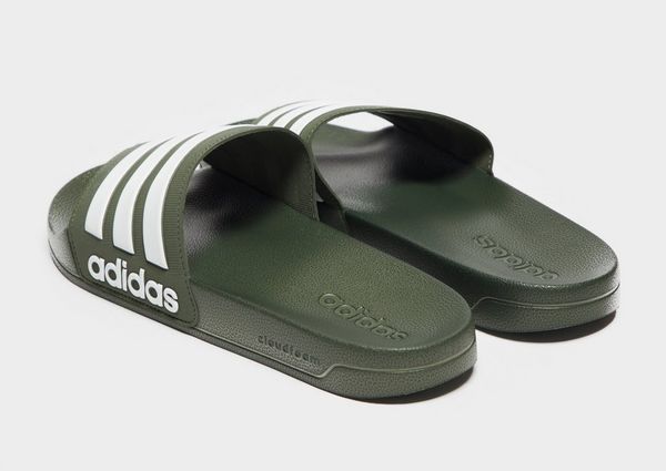 adidas cloudfoam adilette slippers heren groen adidas cloudfoam adilette slippers heren groen
