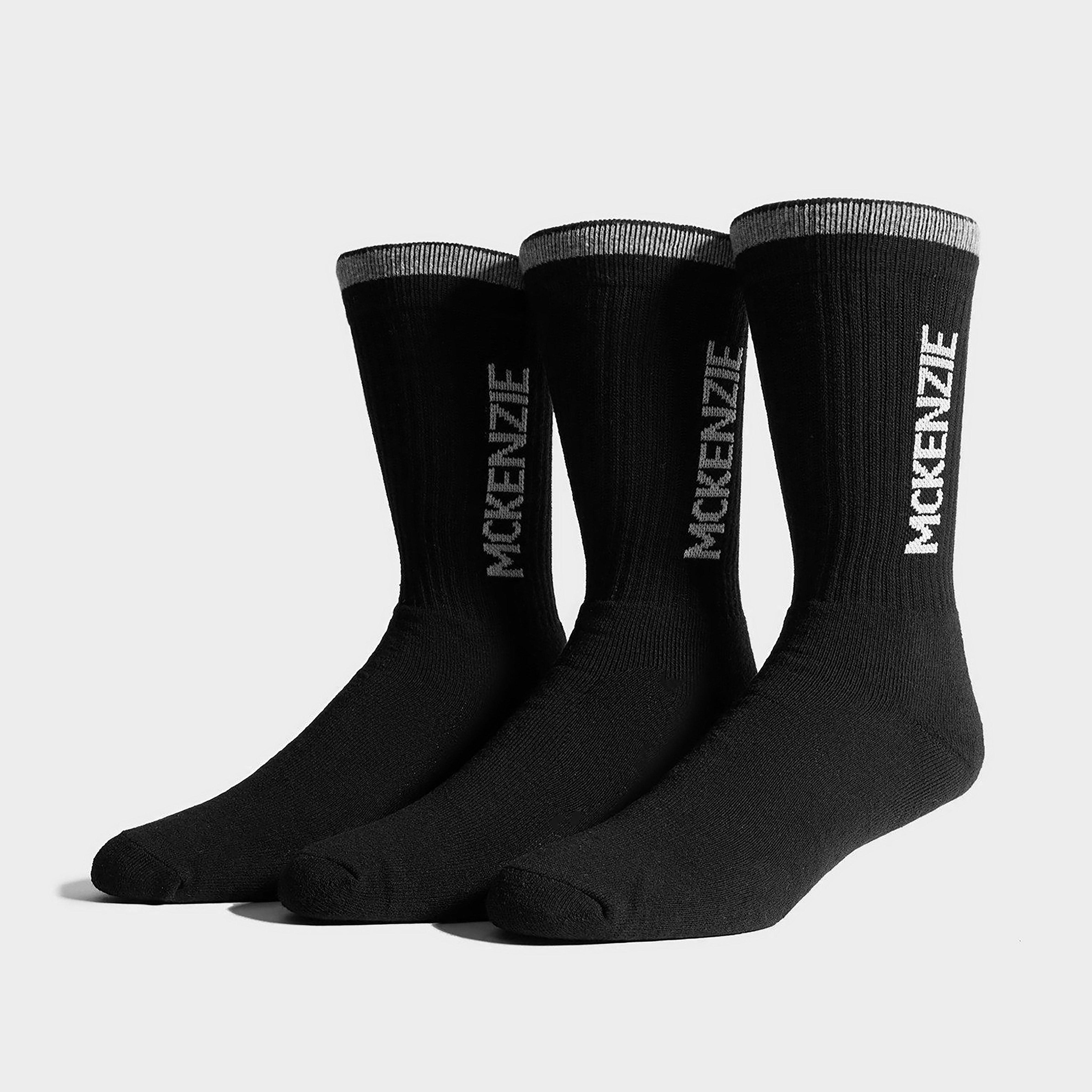 Női zokni MCKENZIE ZOKNI 3PK SPORT SOCK BLK SOCK PACKS