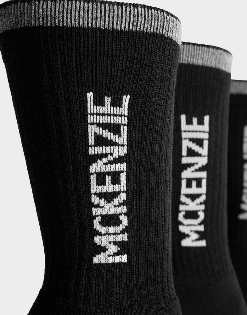 Női zokni MCKENZIE ZOKNI 3PK SPORT SOCK BLK SOCK PACKS