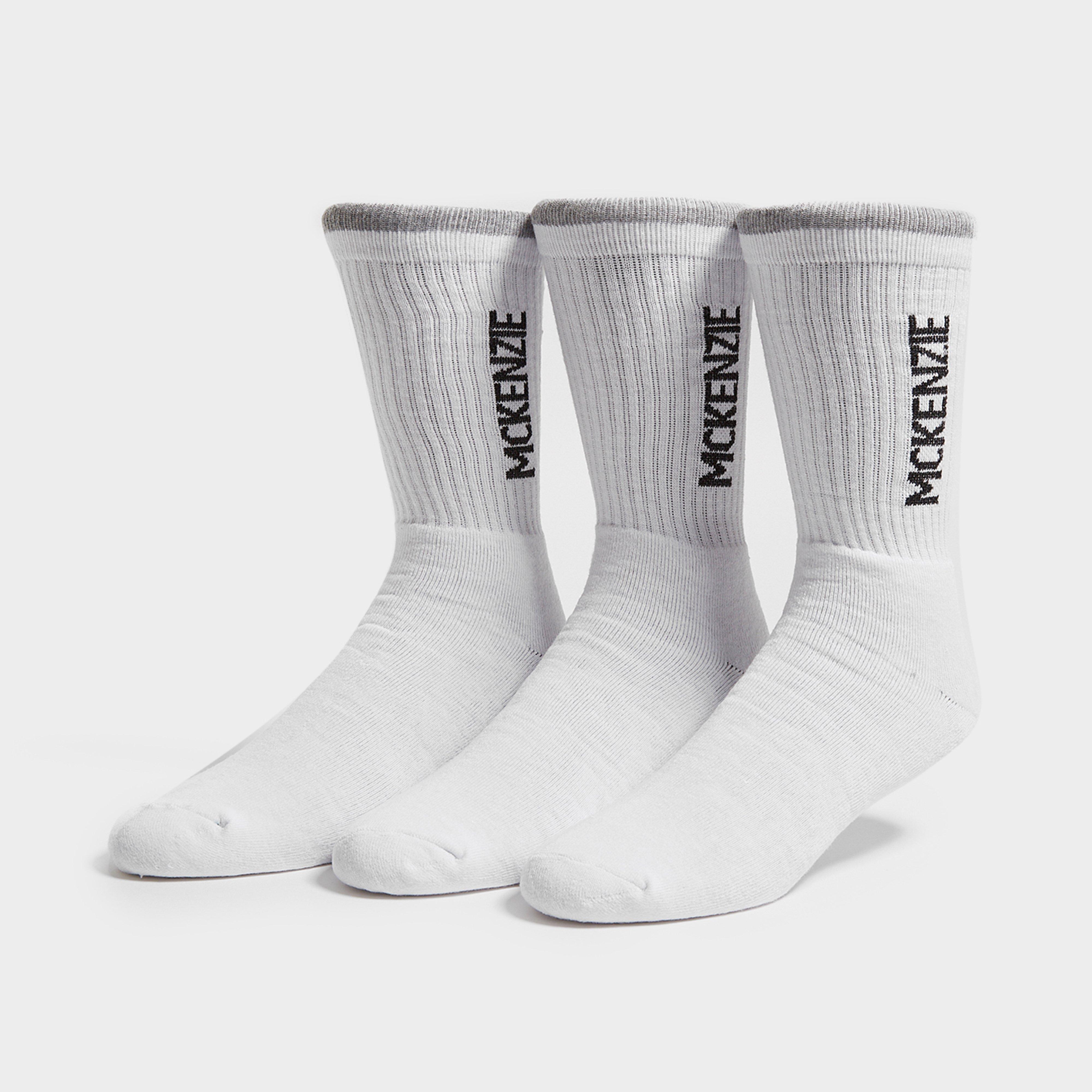Női zokni MCKENZIE ZOKNI 3PK SPORT SOCK WHT SOCK PACKS
