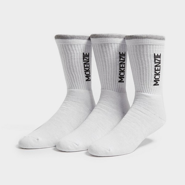 MCKENZIE SKARPETY 3PK SPORT SOCK WHT SOCK PACKS