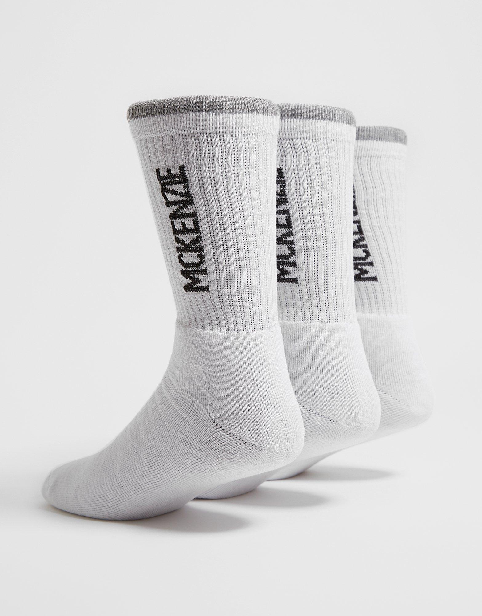 Dámske ponožky MCKENZIE PONOŽKY 3PK SPORT SOCK WHT SOCK PACKS MCKAA10126010 Biela