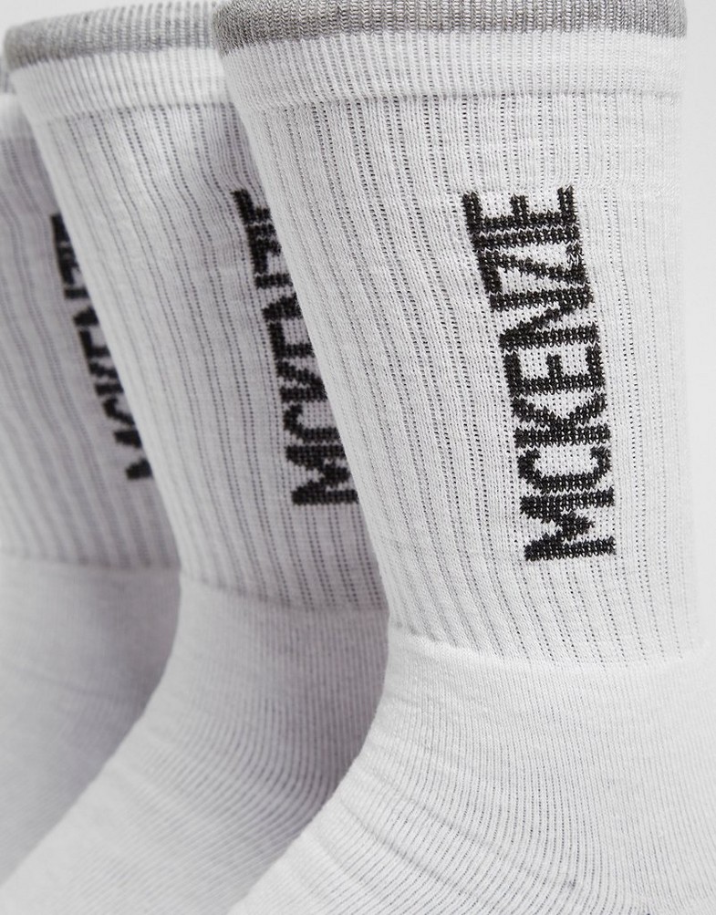 Női zokni MCKENZIE ZOKNI 3PK SPORT SOCK WHT SOCK PACKS MCKAA10126WHT Fehér