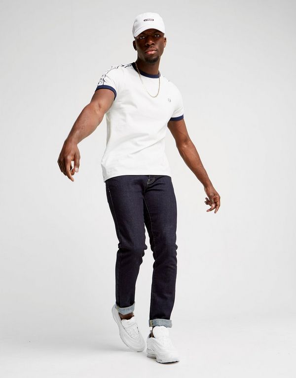 Fred Perry Taped Retro Ringer T-Shirt | JD Sports