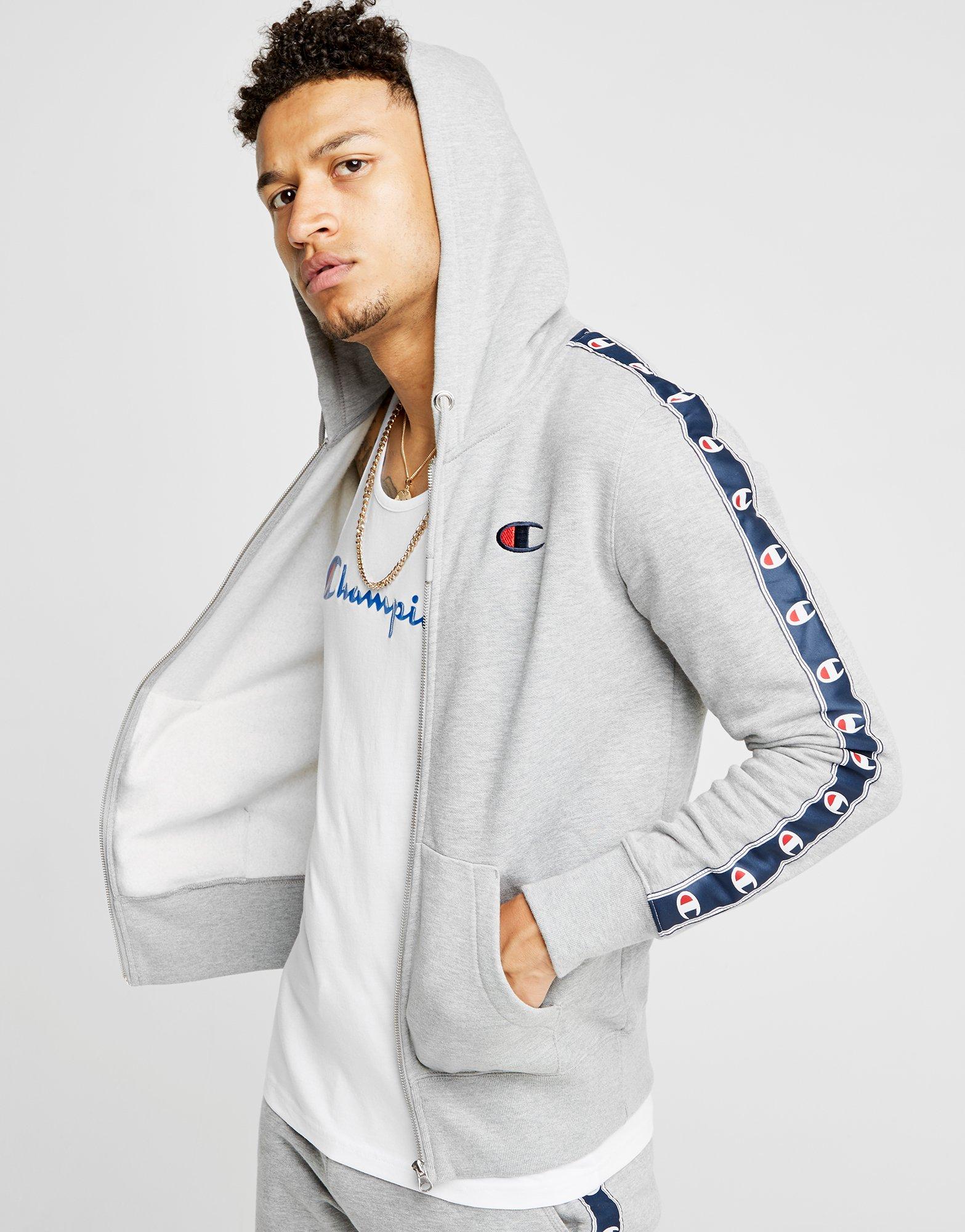 champion tape full zip hoodie