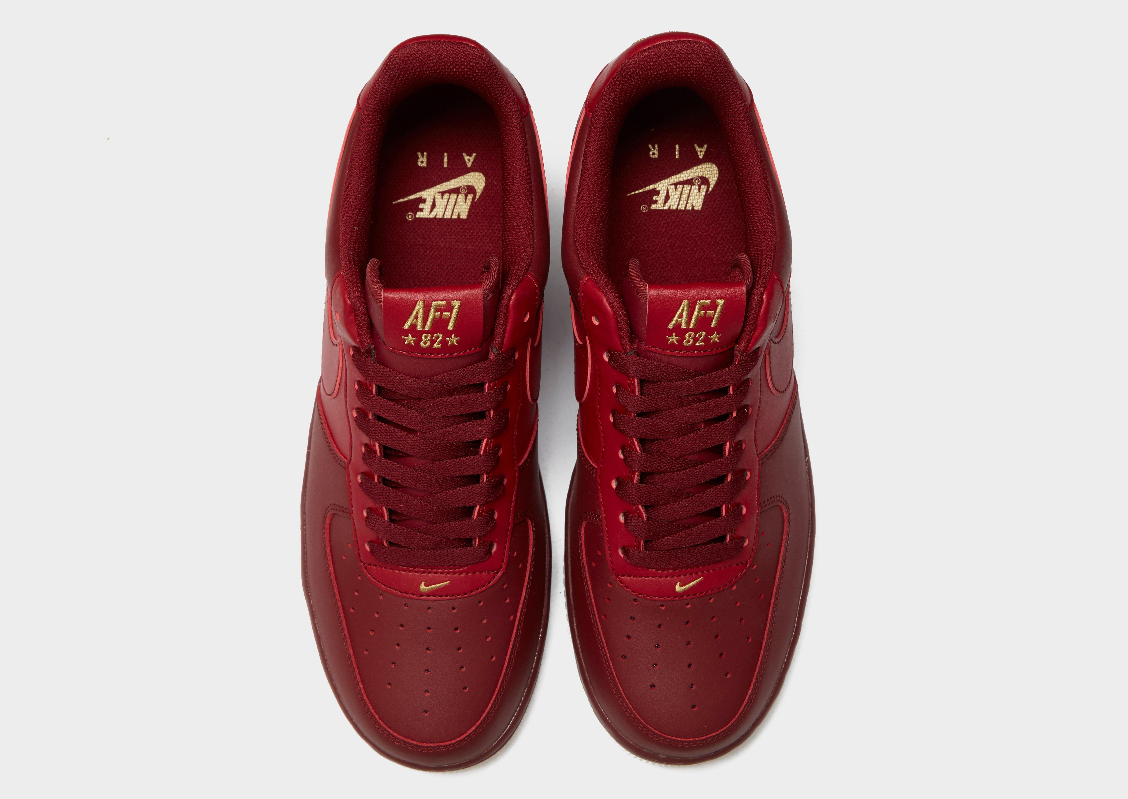 nike air force 1 baffo rosso