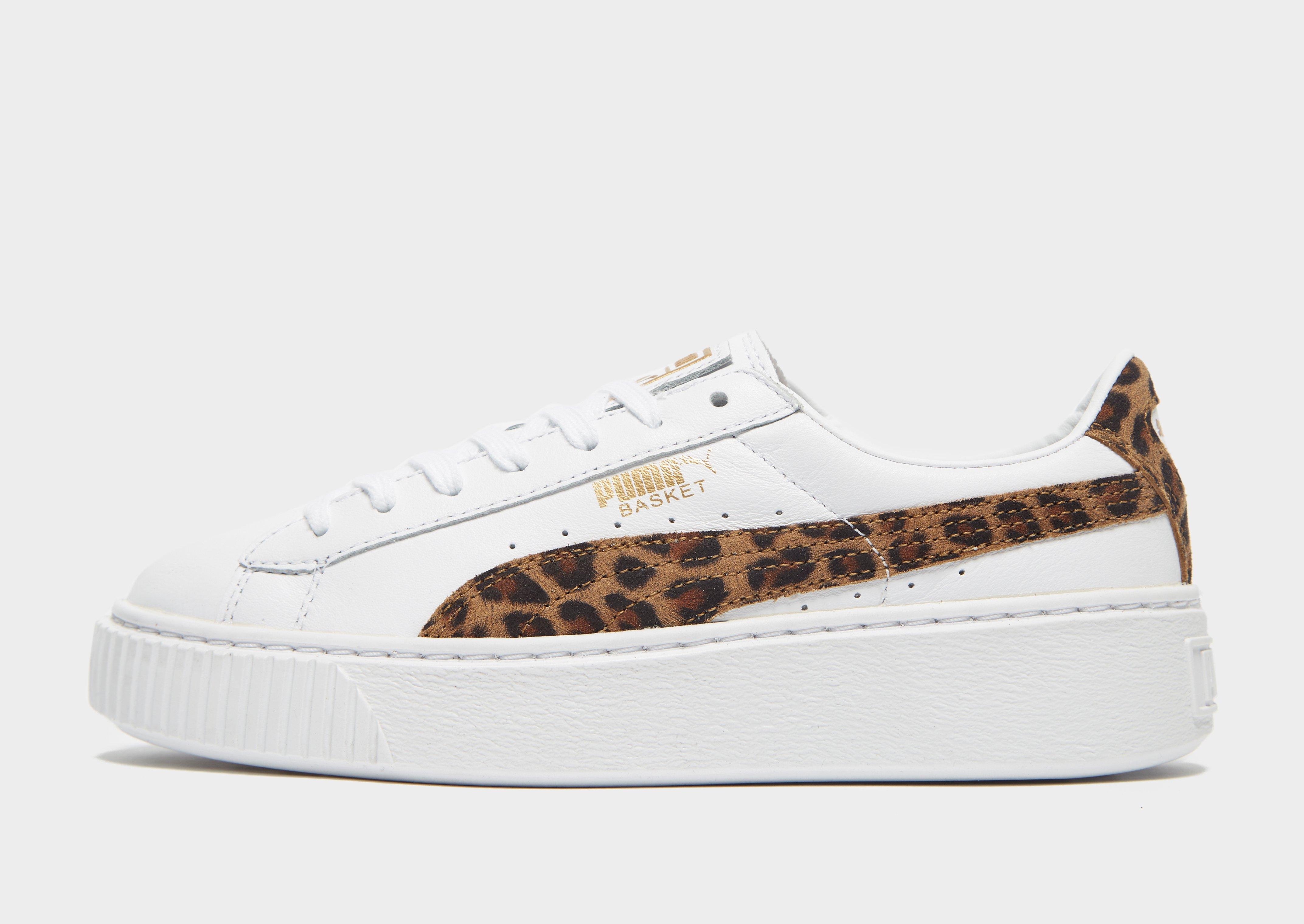 puma basket platform leopard