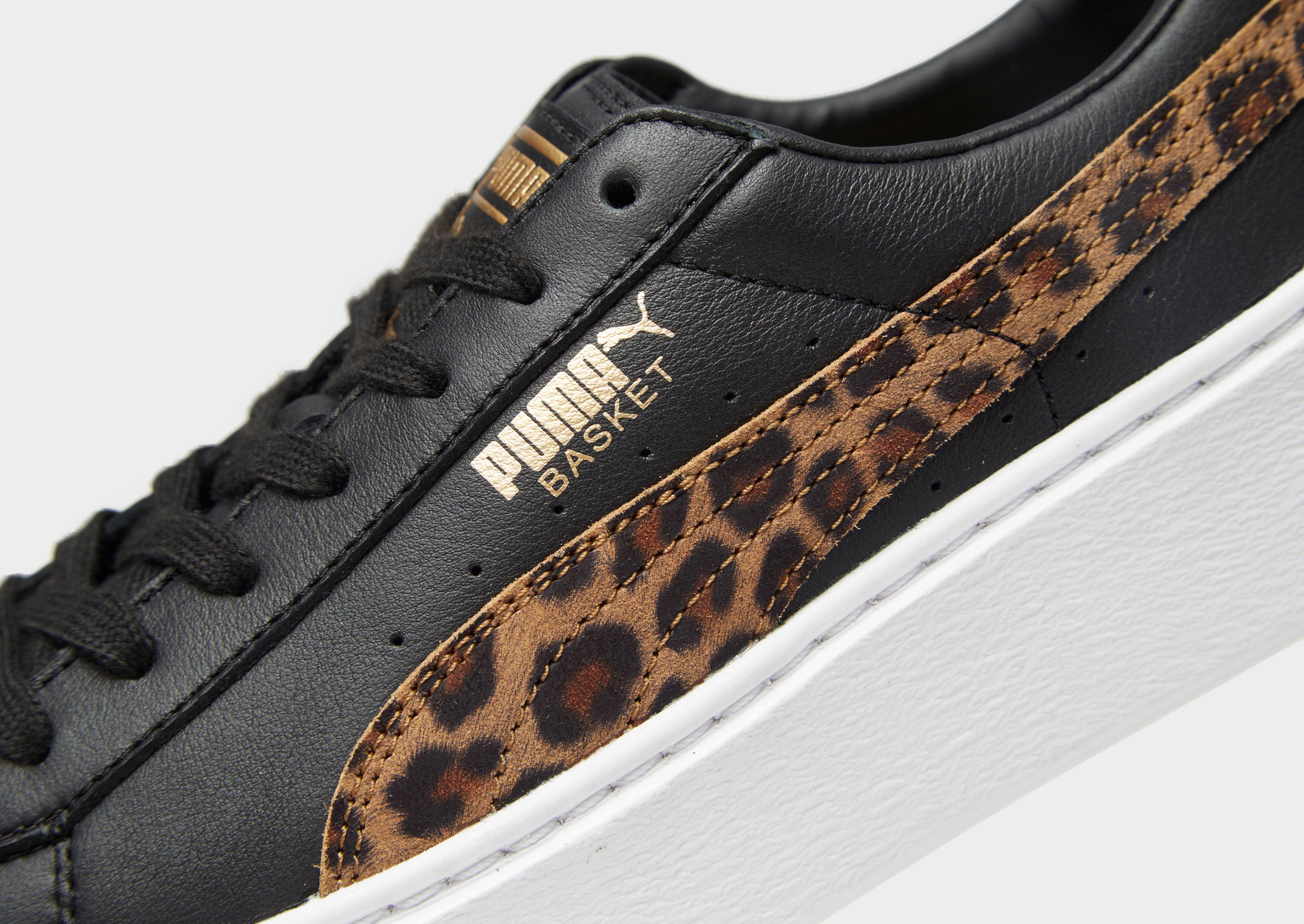 puma basket leopard