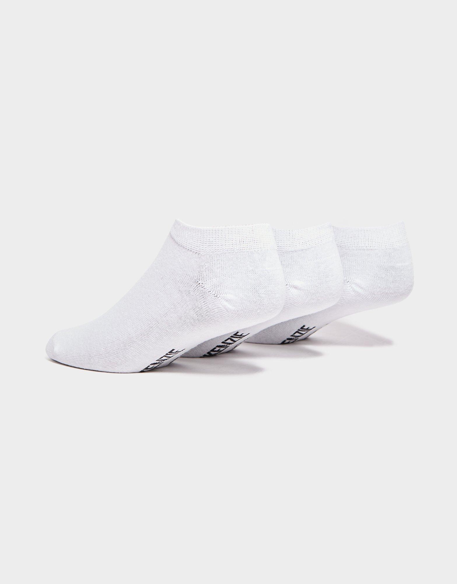 Dámske ponožky MCKENZIE 3 PACK LOW PED SOCKS  MCKAA10125010 Biela