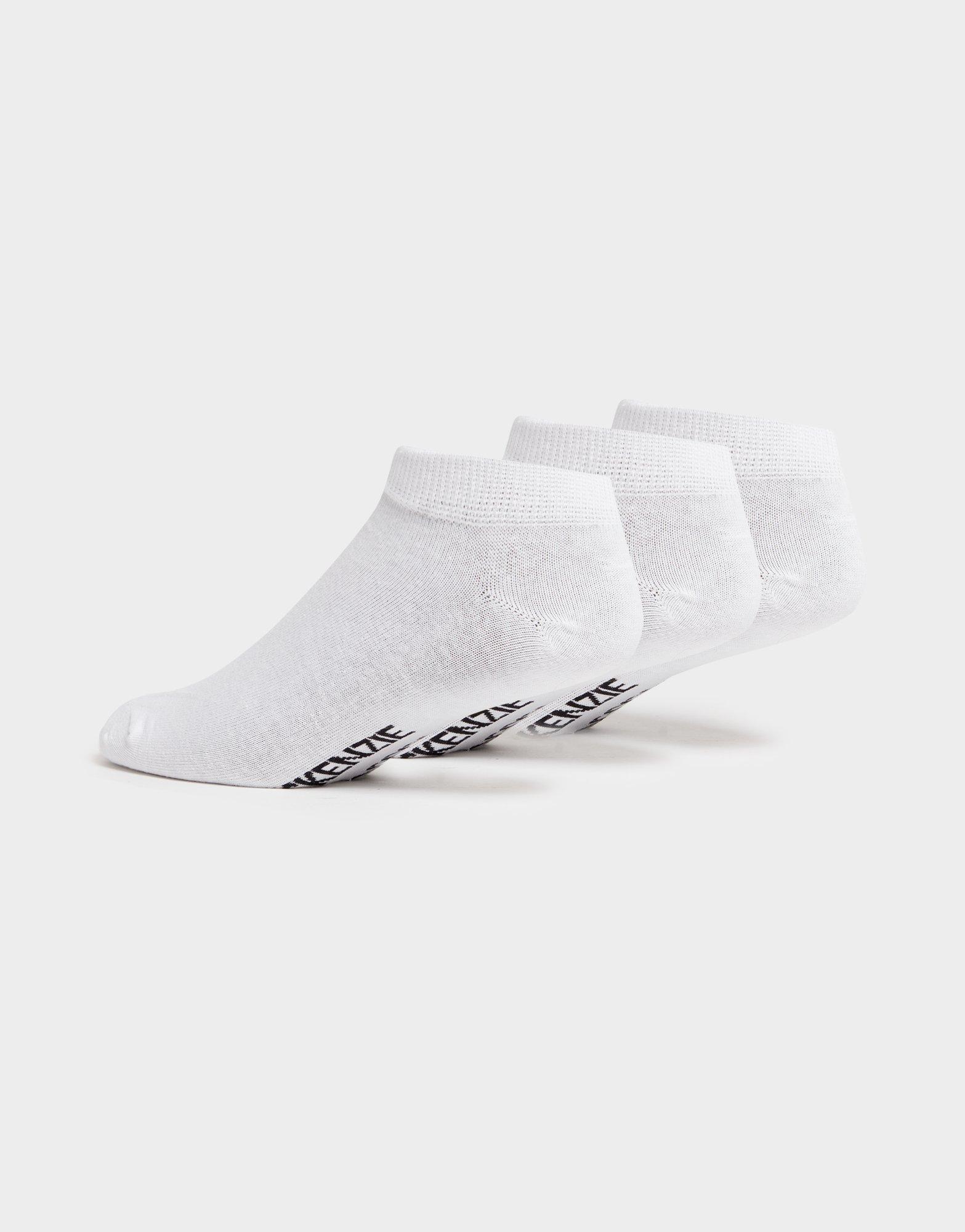 Dámske ponožky MCKENZIE PONOŽKY 3PK QTR SOCK W/B/G MCKAA10125ASS Biela