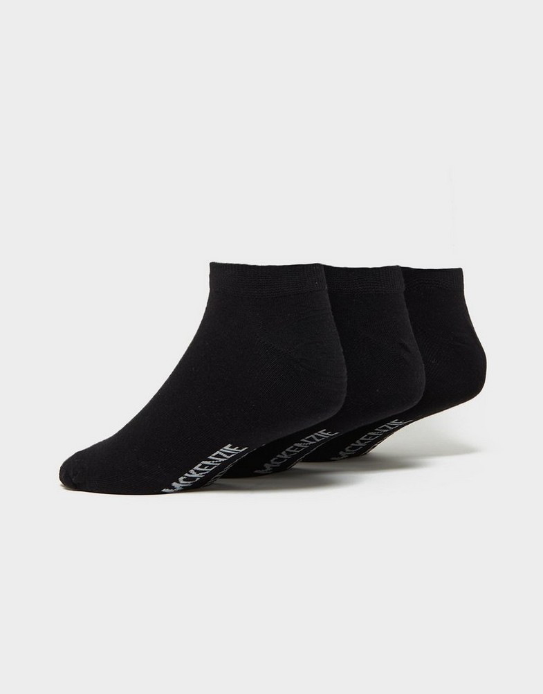 Női zokni MCKENZIE ZOKNI 3PK LOW PED SOCK BLK MCKAA10125090 Fekete