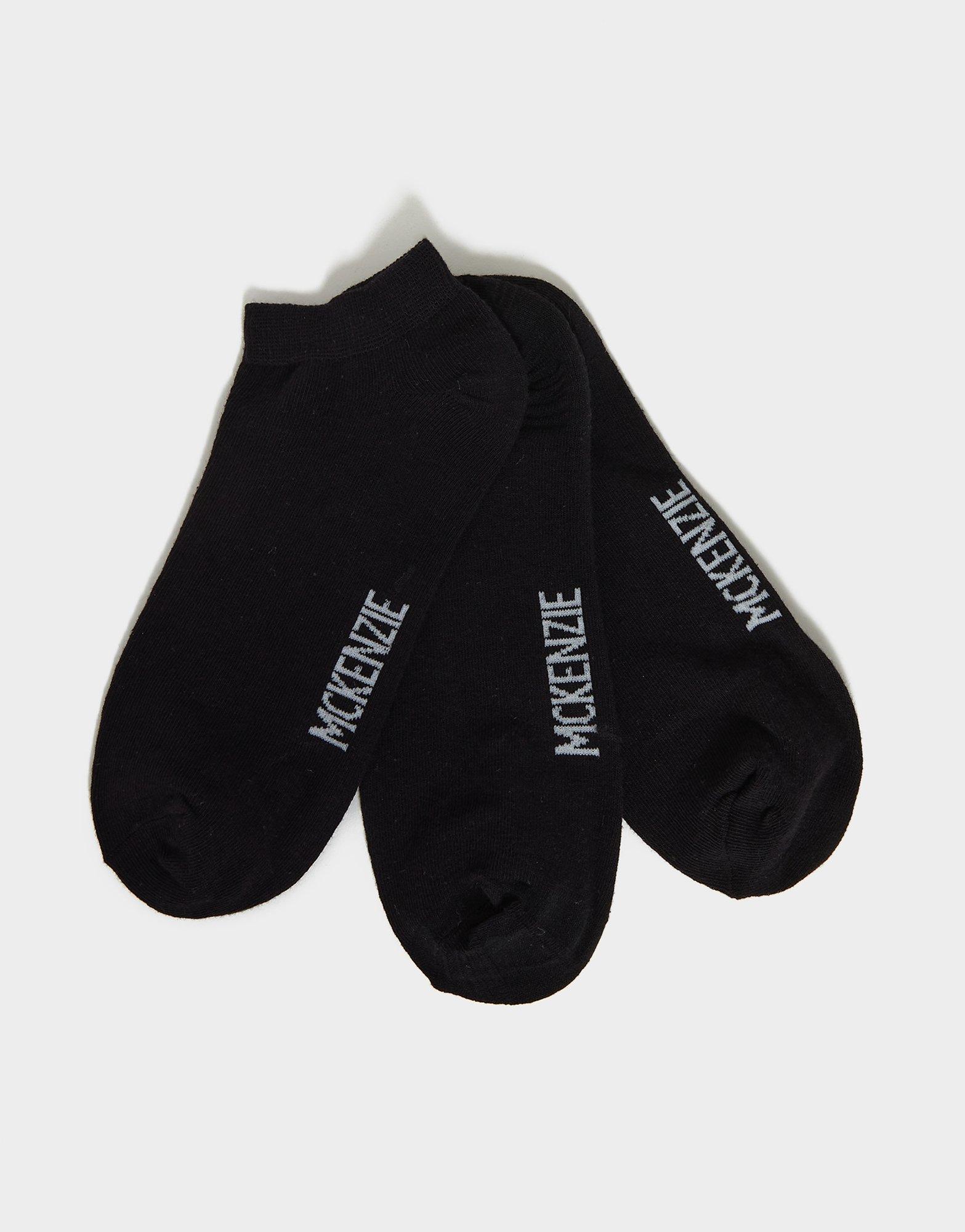 Vyriška kojinės MCKENZIE KOJINĖS 3PK LOW PED SOCK BLK MCKAA10125090 Juoda