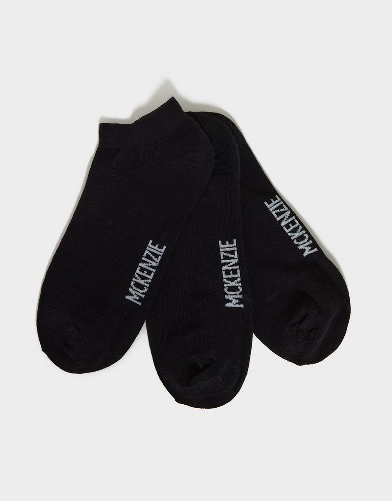 Női zokni MCKENZIE ZOKNI 3PK LOW PED SOCK BLK MCKAA10125090 Fekete