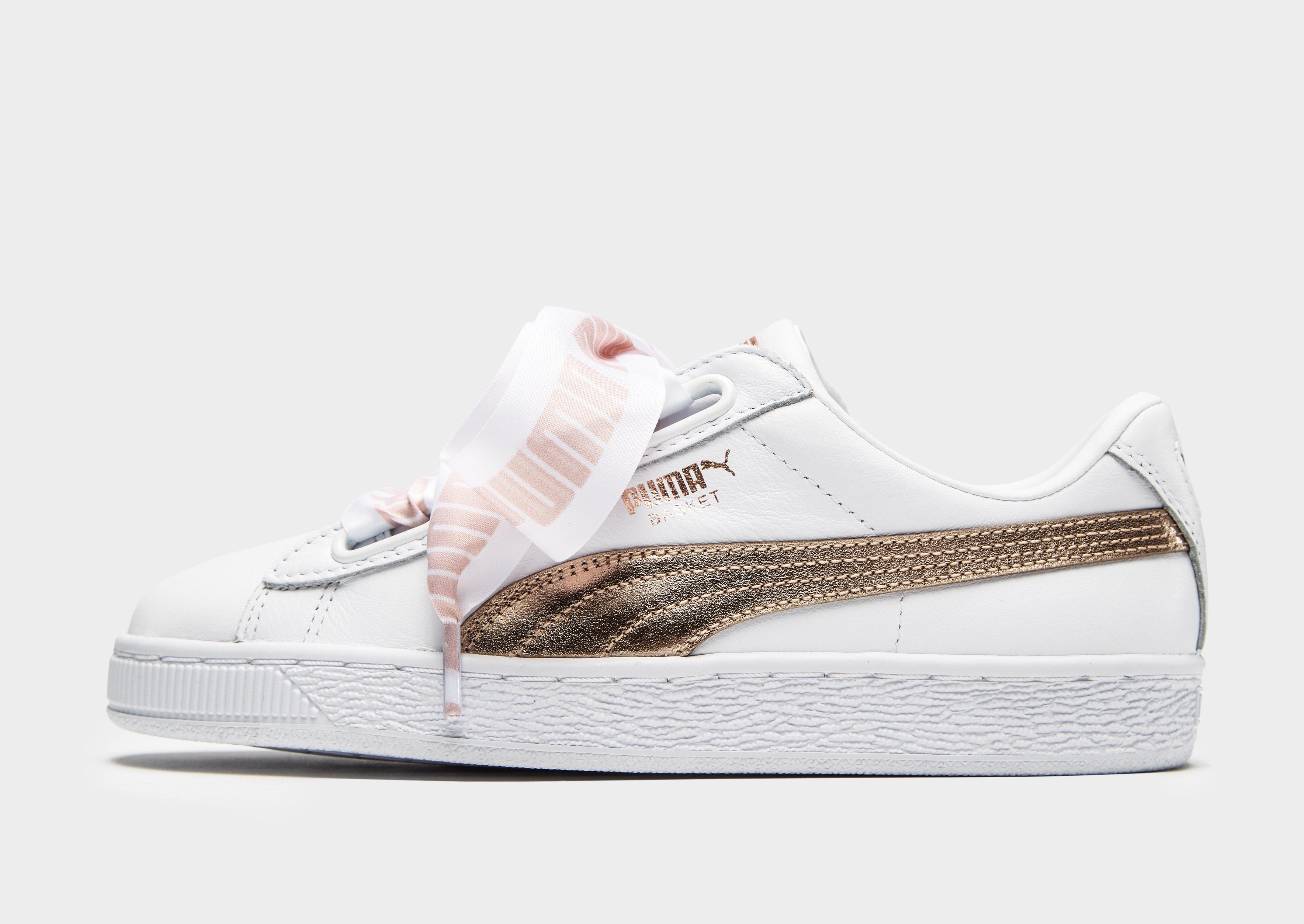 puma basket heart white jd