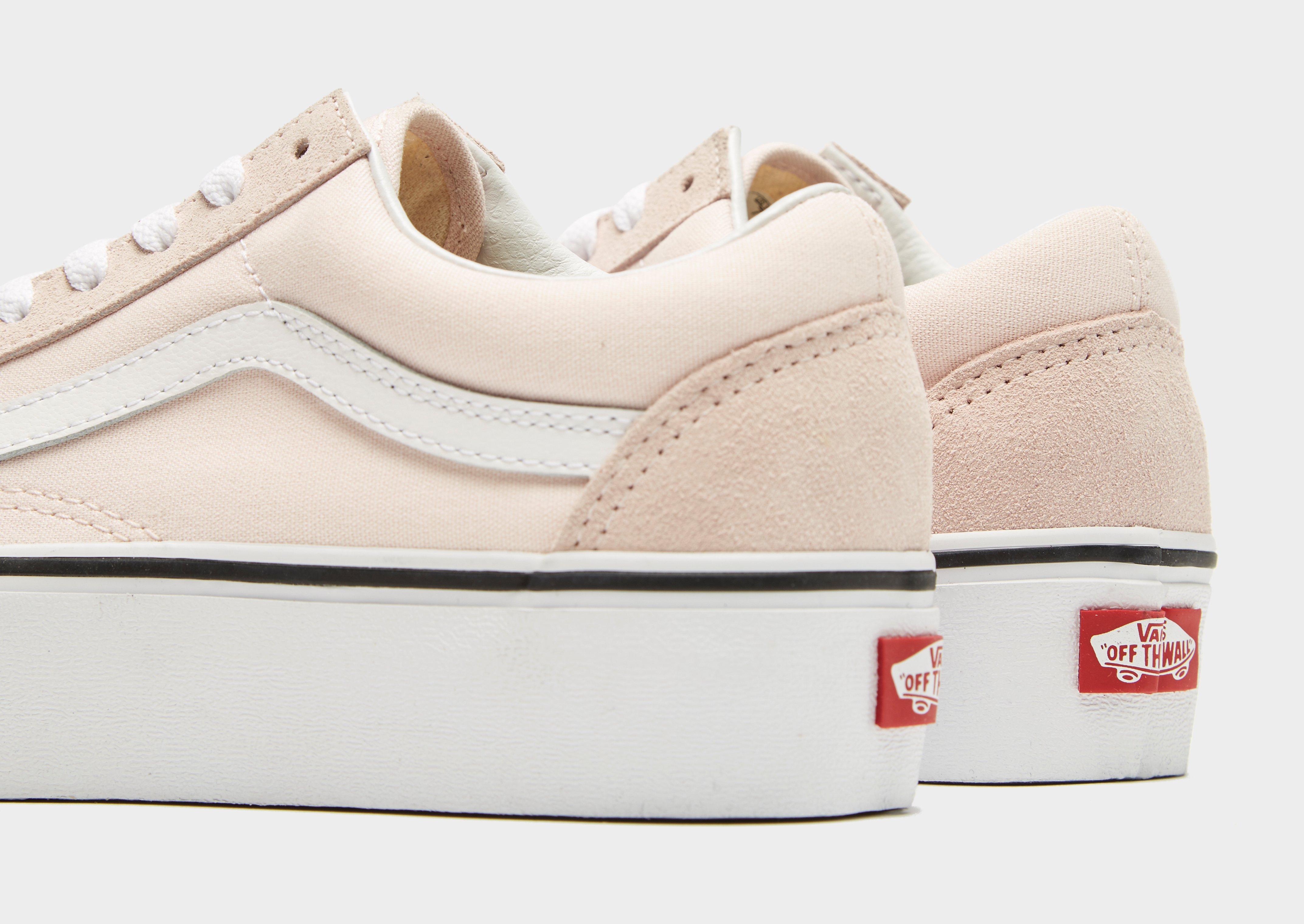 vans rose platform