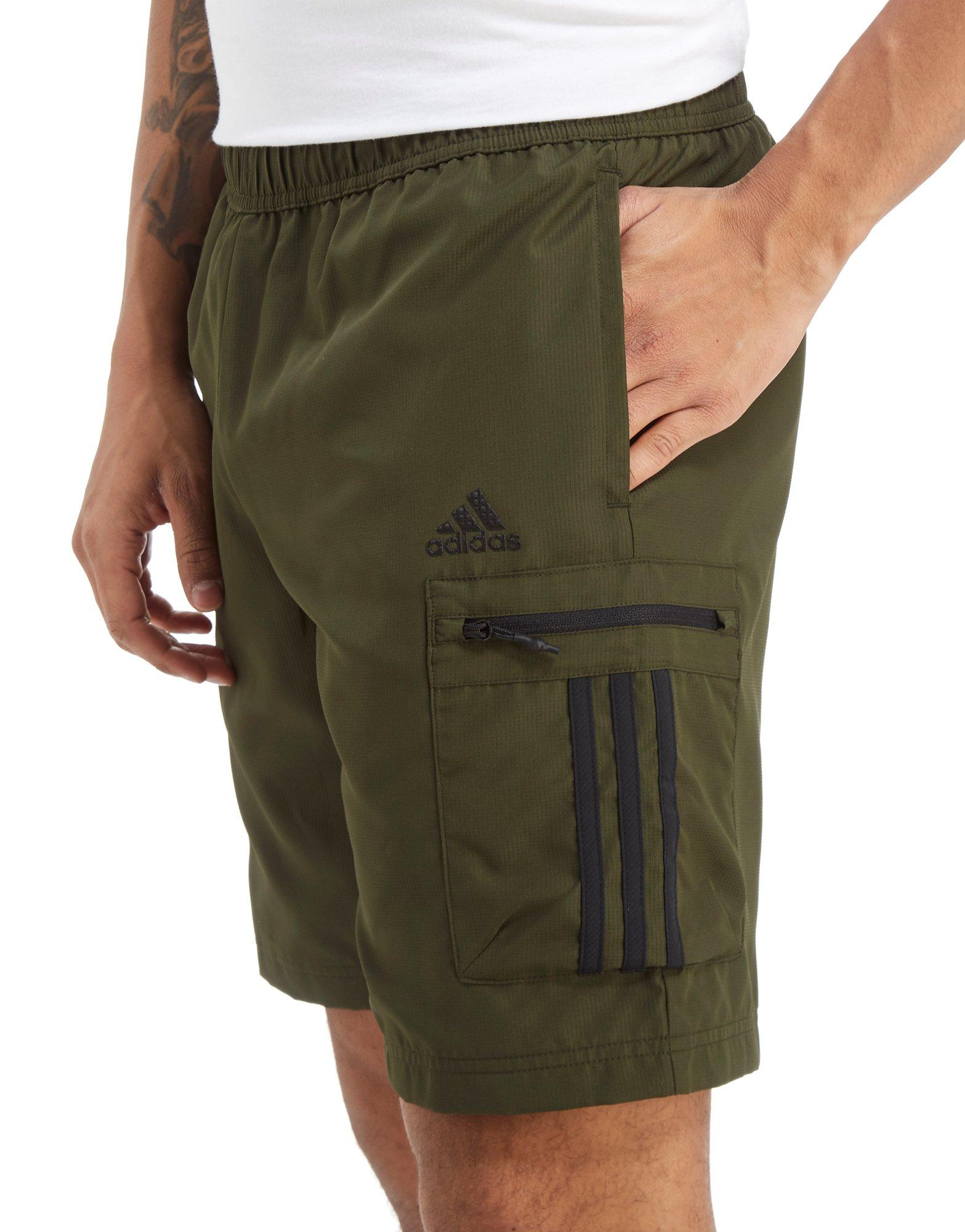 adidas mens shorts with zip pockets