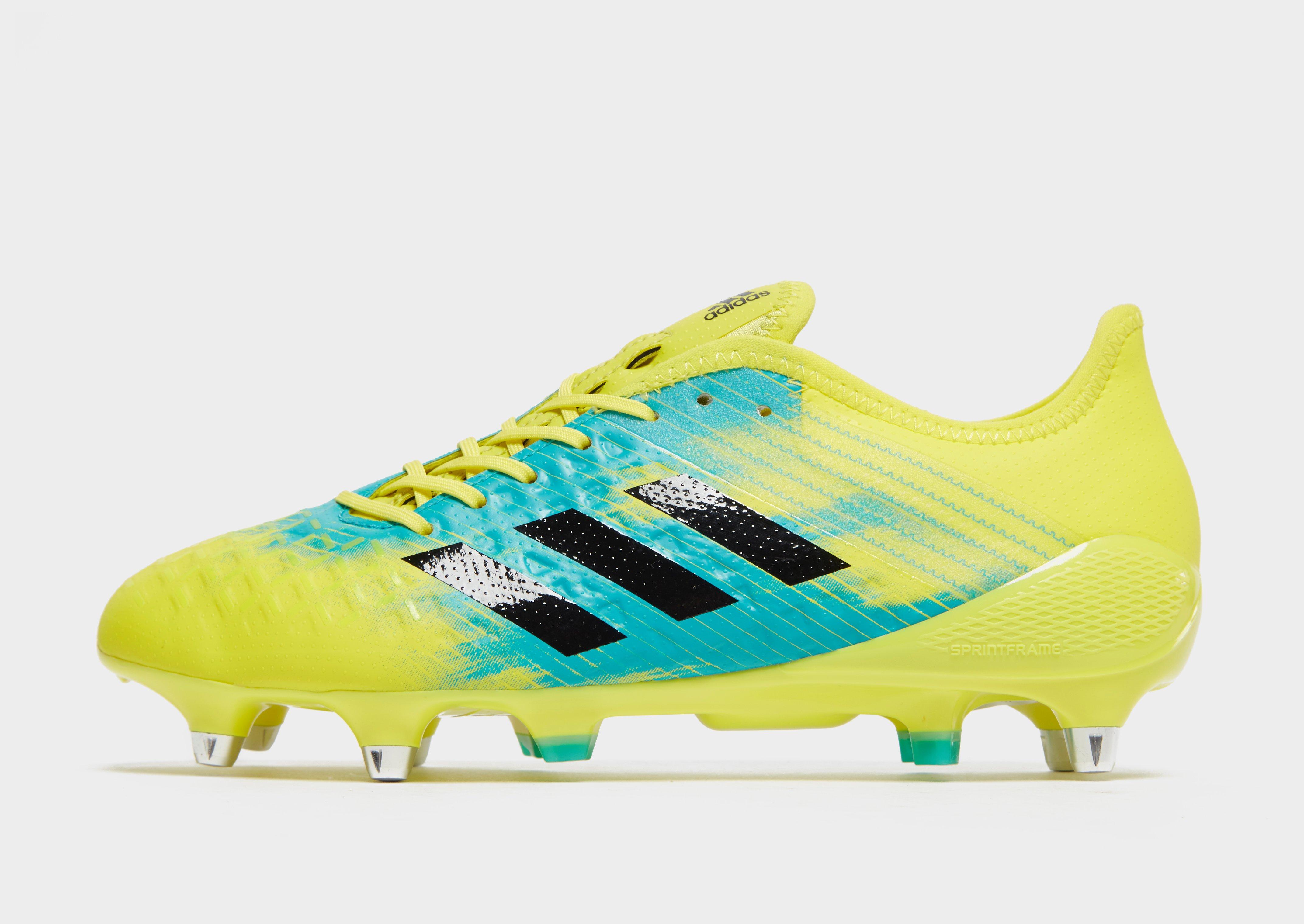 yellow adidas rugby boots